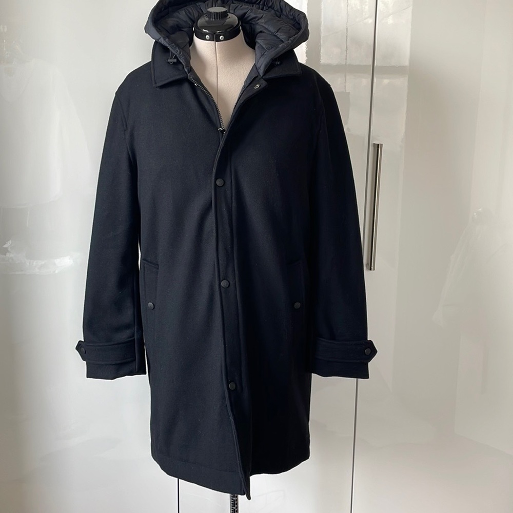 THE KOOPLES SPORT Sporty Coat Color-Black/Gray Size-Medium NWT